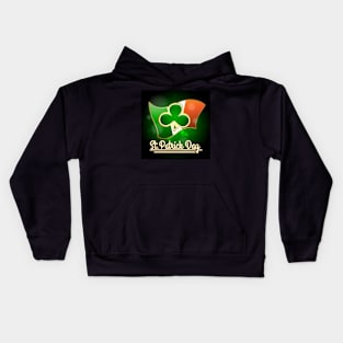 Saint Patricks Day Greeting Theme Kids Hoodie